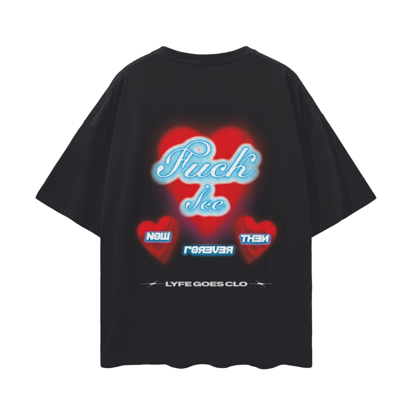 LyfeGoes “fuck ice” premium oversized perfect tee