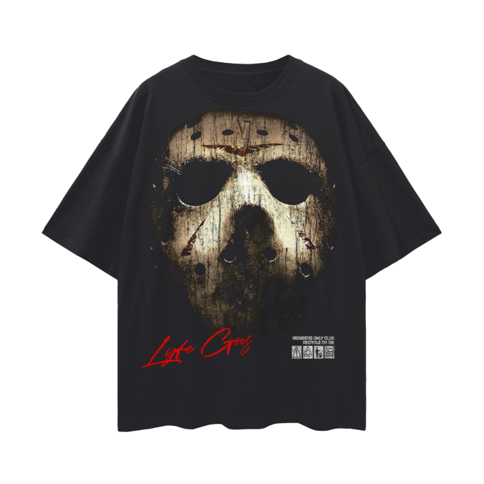 LyfeGoesX Jason premium oversized tee